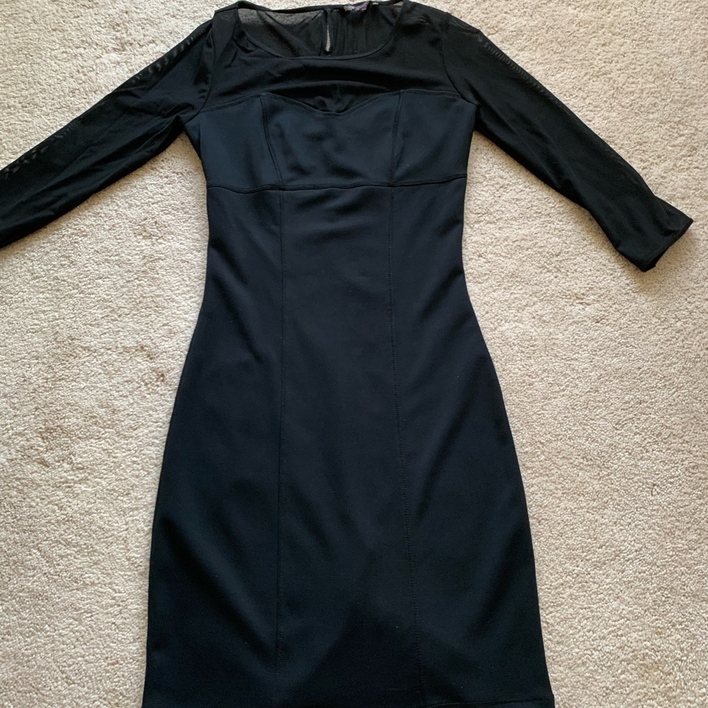 Women bodycon stretch dress with mesh. Beautiful. Women size XS
